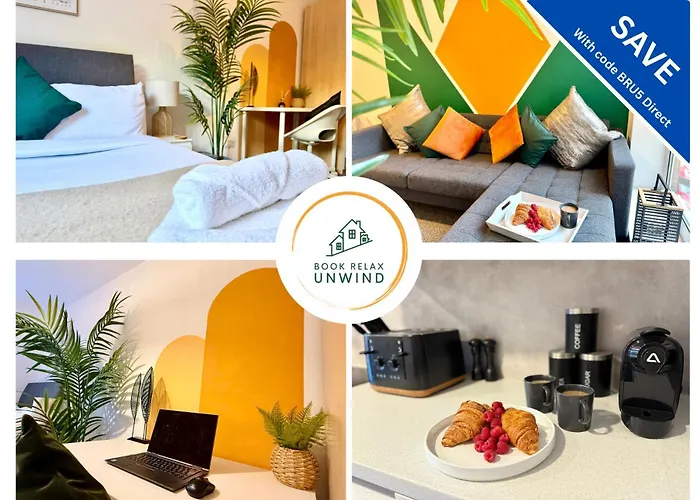 Lägenhet Spacious 2 Bed Flat Free Private Parking *